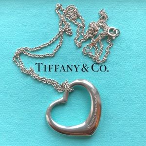 Tiffany Elsa Peretti Open Heart Necklace